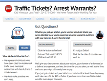 Tablet Screenshot of dallas-trafficticketlawyer.com